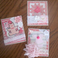 Baby Girl Card/Tag Front Covers