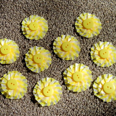 Yellow Washi Tape Flowers