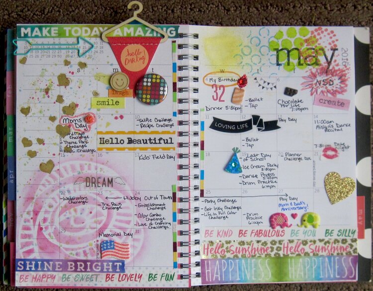 May 2016 Planner Page