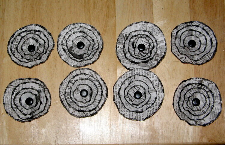 Newspaper Lollipop Flowers