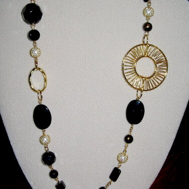Gold and Black Chunky necklace