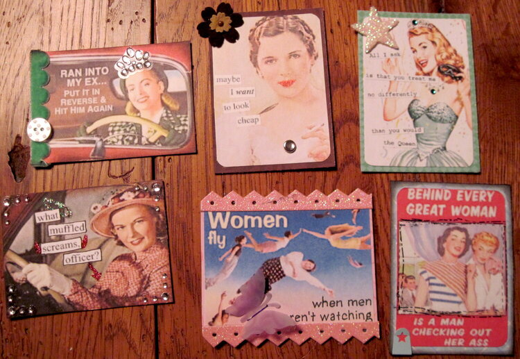 Cheeky Women ATCs from First Swap