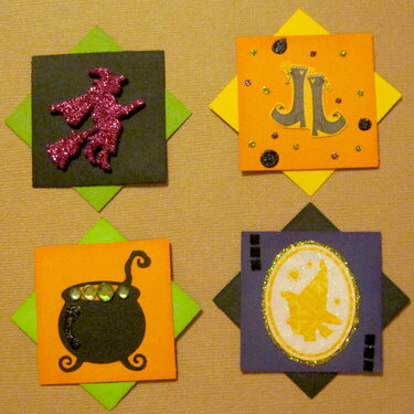 Witch deco squares