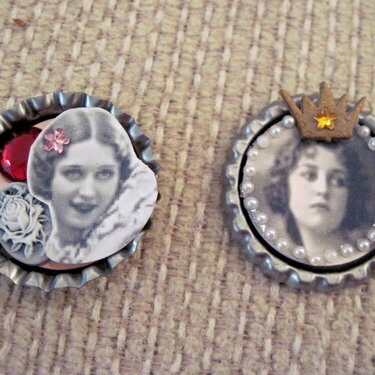 Vintage Altered Bottlecaps