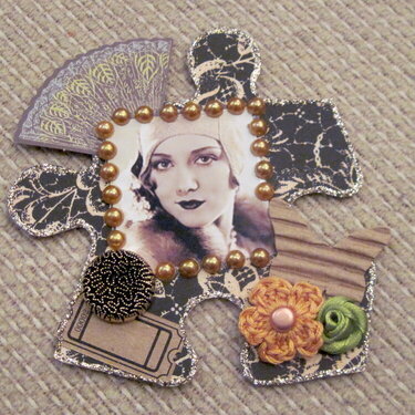 Vintage Puzzle piece