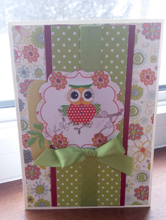 Cheerful Owl Card