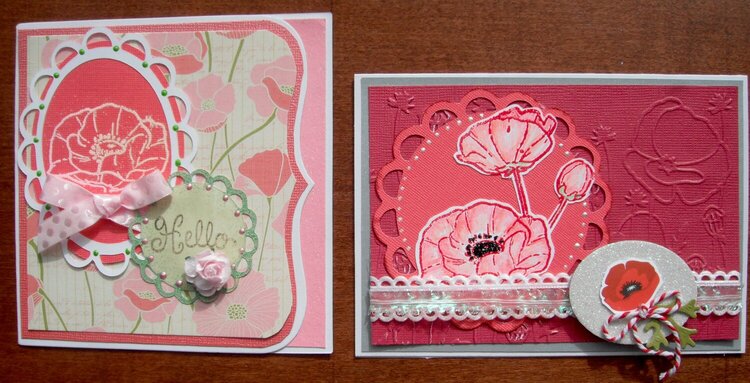 Poppy Themed &quot;Just Because&quot; Cards