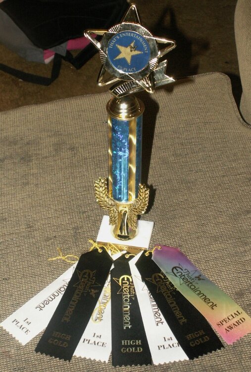 Micayla&#039;s Ribbons and Trophy