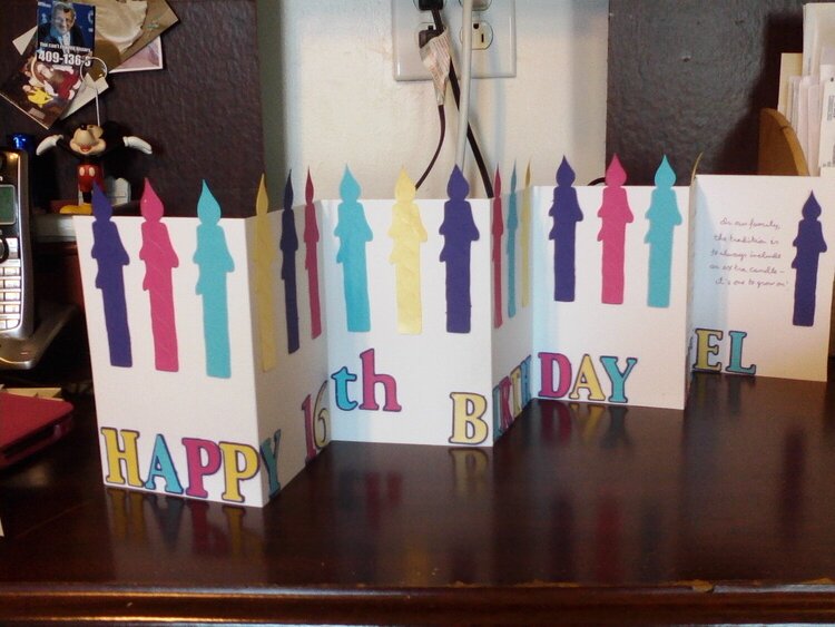 Birthday Card Lots of Candles