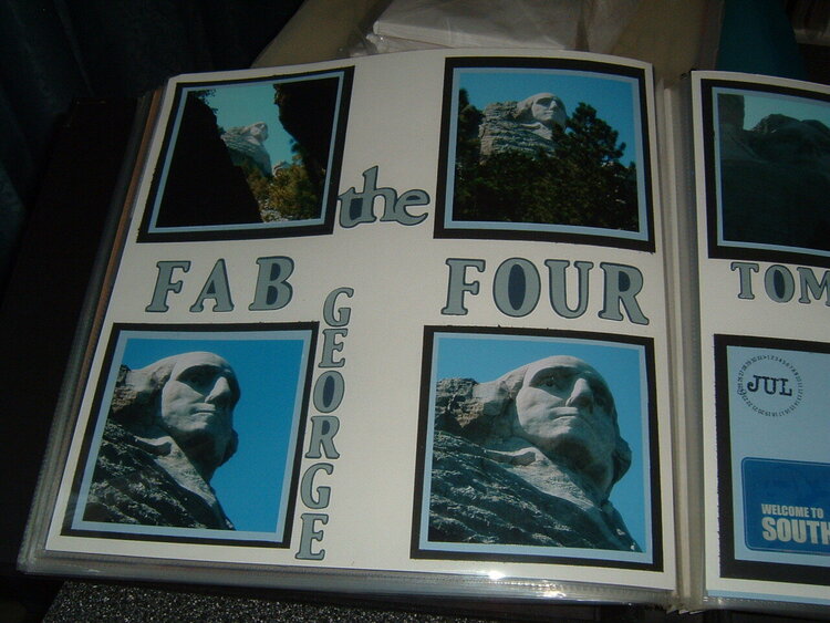 The Fab Four Left hand page