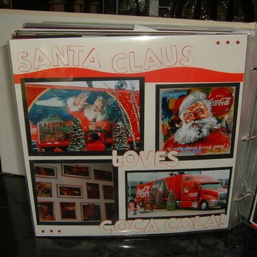 Santa Claus Loves Coca Cola