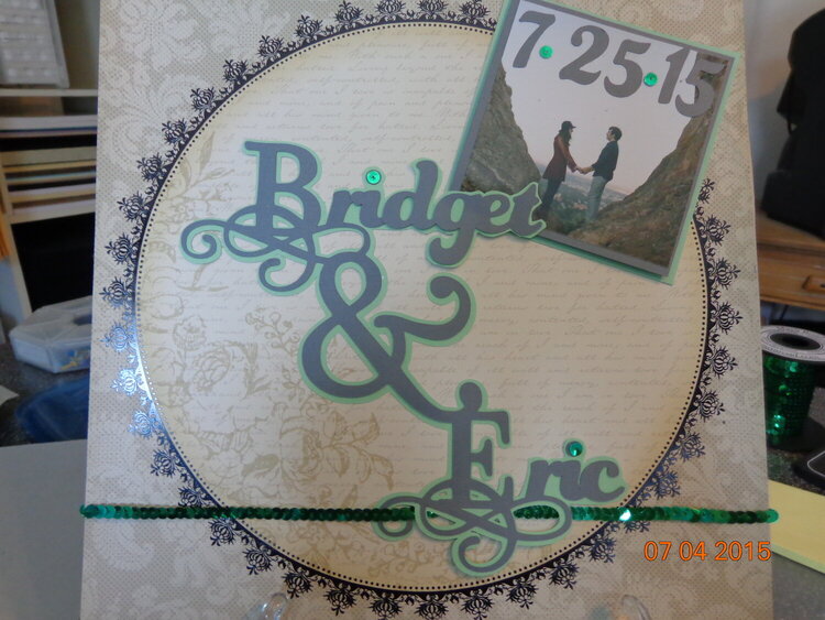 Eric and Bridget&#039;s Wedding Album Cover Page