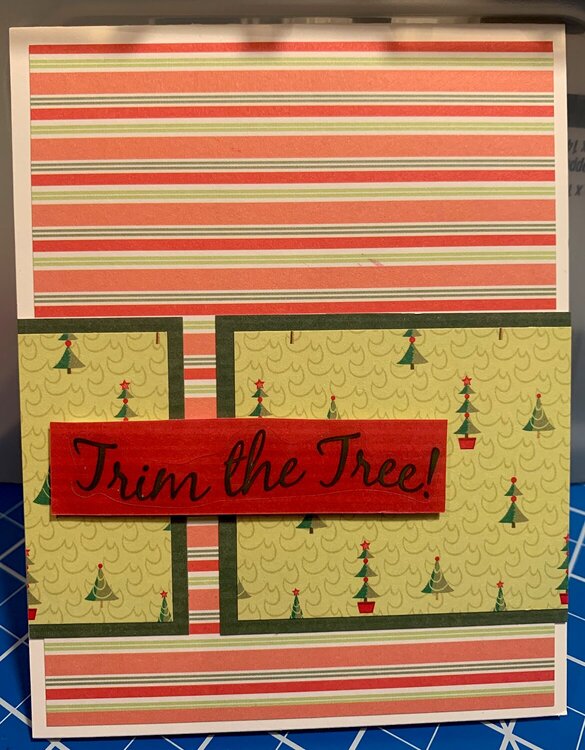 Red and green Christmas card