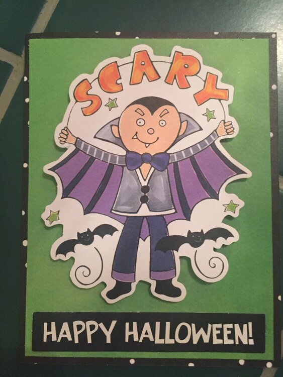 Vampire Halloween Card