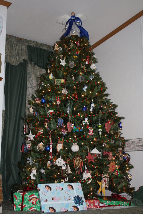 Our tree before the lights went out.