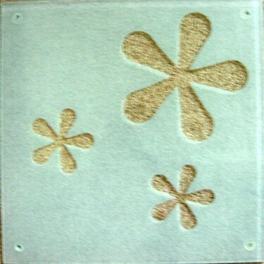 Front of Glass Mat for scrapbooking