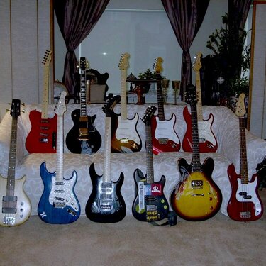 Wayne&#039;s worship guitars!