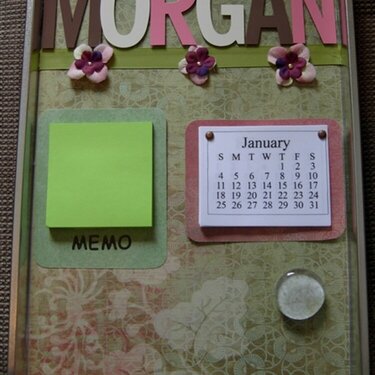 Morgan&#039;s Cookie Sheet Memo board