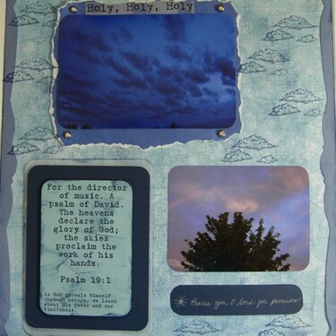 Psalm 19:1 Christian Scrapbooker&#039;s Challenge