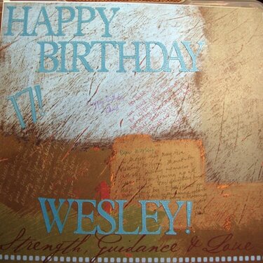 Wesley&#039;s birthday page