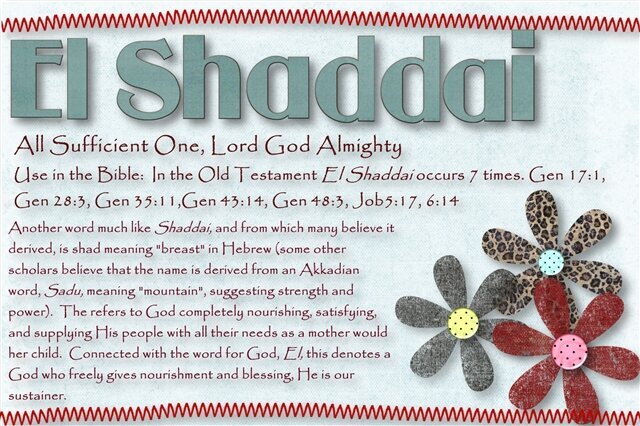 El Shaddai - All Sufficient One, Lord God Almighty