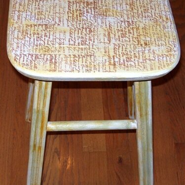 New stool after altering!