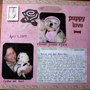Pearl&#039;s scrapbook page 1