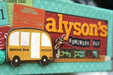 Alyson&#039;s Homework Box *Crate Paper-School Spirit*