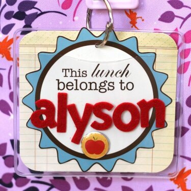 School lunch tag - *Hybrid*