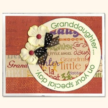My Little Granddaughter Card