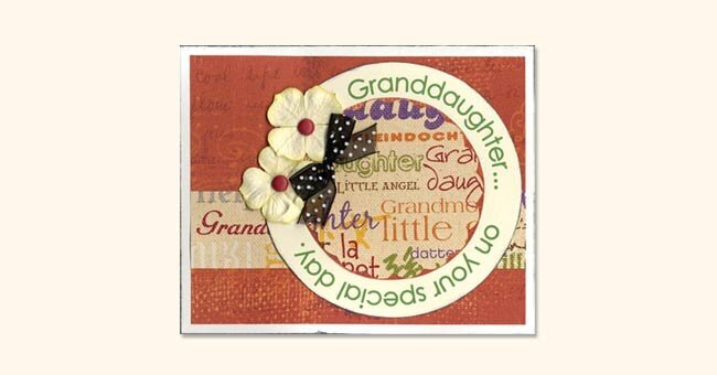 My Little Granddaughter Card