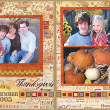 Thanksgiving Words Layout
