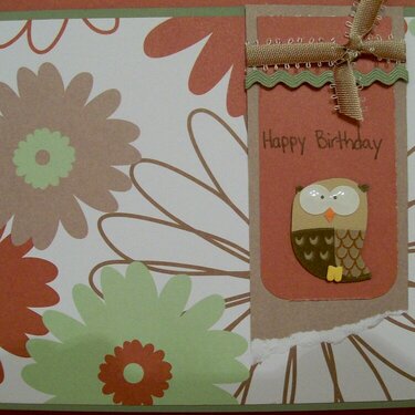 Owl Birthday Card