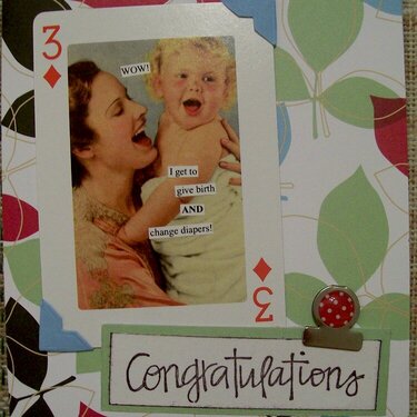 Congratulations Baby card