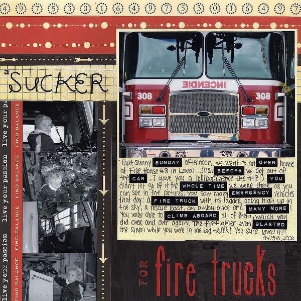 A Sucker for Fire Trucks