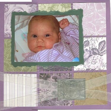 Baby Esme Quilt Page - who did I scraplift this from?