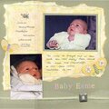 Baby Esme - Tim Coffey paper and embellishments