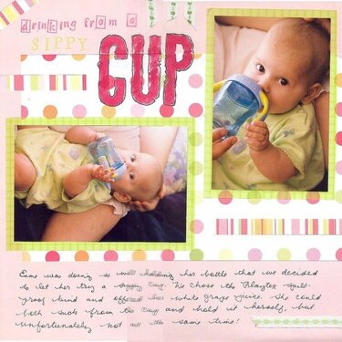 Drinking From a Sippy Cup - Stack III - lime green challenge