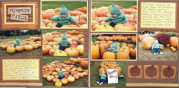 Esme in the Pumpkin Patch