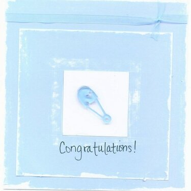 Congratulations Card - Blue ** Heidi Grace **