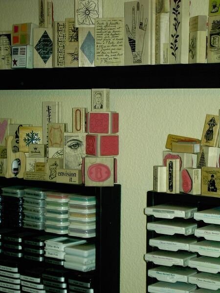 Studio III - Ink Pad Storage &amp; Wood Mounted Stamp Display