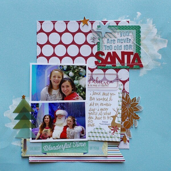 You&#039;re never too old for Santa *paper camellia