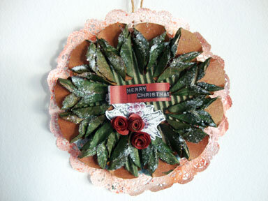 Wreath from Zutter Corrugated Board