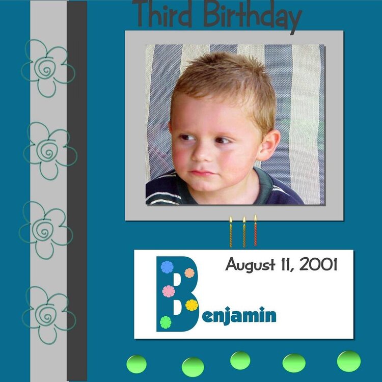 Benjamin on His Second Birthday