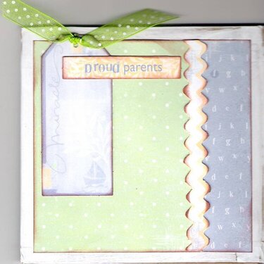 Baby Boy Chipboard Accordian Album