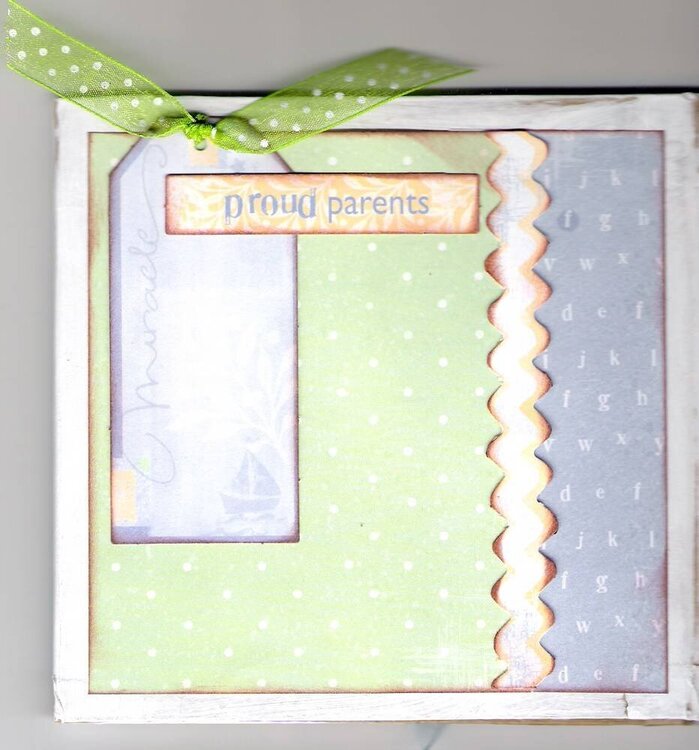 Baby Boy Chipboard Accordian Album