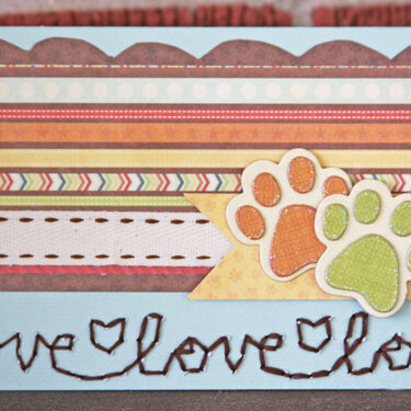 I Pawsitively Love You card