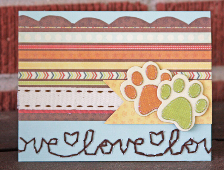 I Pawsitively Love You card