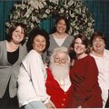 The Girls with Santa at Christmas Village 2007