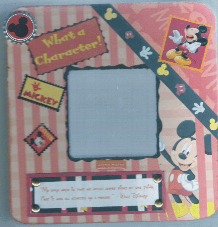 Mickey Mouse Altered Picture Frame